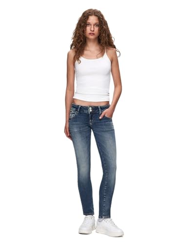 LTB Jeans Damen Molly 200 - Slim Low Rise Basic-5-Pocket Dark Wash Blau aus Baumwollgemisch - Größe W24L30 LTB Jeans Damen Molly 200 - Slim Low Rise Basic-5-Pocket Dark Wash Blau aus Baumwollgemisch - Größe W24L30 von LTB Jeans