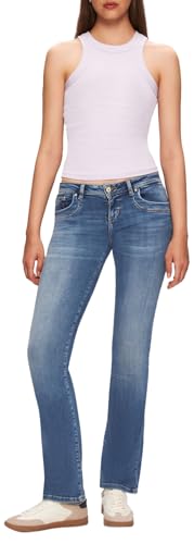 LTB Jeans Damen Molly 400 - Bootcut Low Rise Basic-5-Pocket Medium Wash Blau aus Baumwollgemisch - Größe W28L32 LTB Jeans Damen Molly 400 - Bootcut Low Rise Basic-5-Pocket Medium Wash Blau aus Baumwollgemisch - Größe W28L32 von LTB Jeans