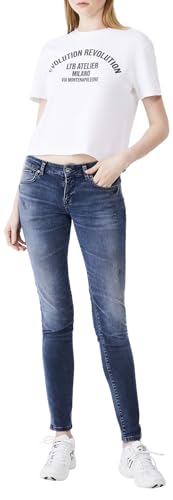 LTB Jeans Damen Nicole - Skinny Fit mit Mittlere Taille und Reißverschluss in Blau aus Baumwollmischung - Größe W28L36 LTB Jeans Damen Nicole - Skinny Fit mit Mittlere Taille und Reißverschluss in Blau aus Baumwollmischung - Größe W28L36 von LTB Jeans