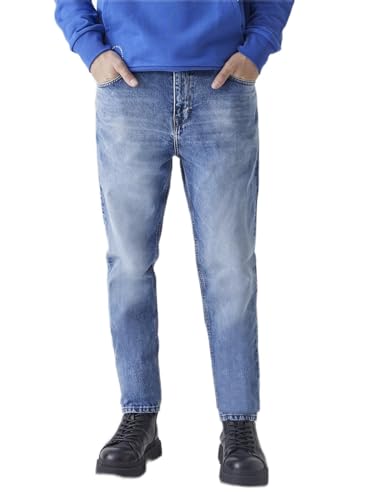 LTB Jeans Herren Jeans Alessio - Jeans Herren Regulär aus Baumwollmischung Tapered Denim Light mit Reißverschluss Mittlere Taille - Blau von LTB Jeans