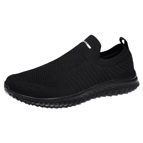 LTWOTEJNG Atmungsaktive Sport-Freizeitschuhe für Herren und Damen, leichte Walk-Lauf-Sneaker Rollschuh Schuhe Herren Langlaufski Set Herren Klassisch Mit Bindung Und Schuhe (Black, 40) von LTWOTEJNG