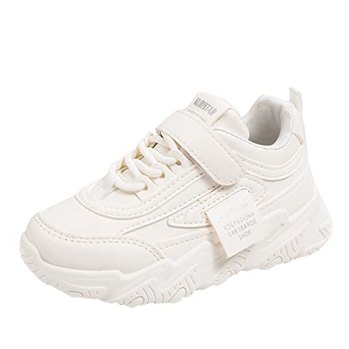 LTWOTEJNG Kleinkind Baby Mädchen Jungen Schuhe Turnschuhe Mesh Atmungsaktive Schuhe Weiche Sohlen Turnschuhe Schuhe Für Unisex 5 Bis 13 Jahre Blaue Sneaker Jungen 38 (White, 12-12.5 Years) von LTWOTEJNG