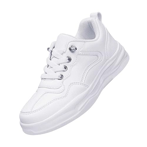 LTWOTEJNG Kleinkind Baby Mädchen Jungen Schuhe Turnschuhe Mesh Atmungsaktive Schuhe Weiche Sohlen Turnschuhe Schuhe Für Unisex 5 Bis 13 Jahre Blaue Sneaker Jungen 38 (White, 8.5-9 Years) von LTWOTEJNG