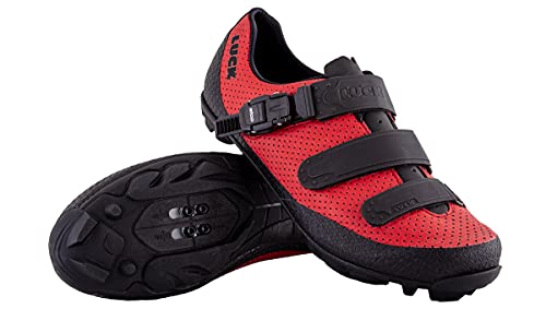 LUCK Unisex Cronos Fahrradschuhe für Mountainbikes, rot, 37 EU von LUCK