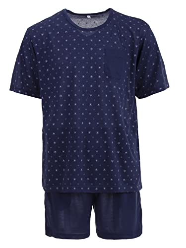 Lucky Herren Pyjama Set 2 TLG. Shorty, Farbe:Navy, Größe:XL von Lucky