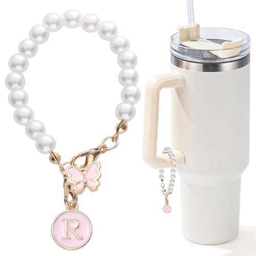 LUHOHI Zubehör für Stanley Cup Perlenkette, Initialenzubehör für Griffe, Dekoration, Wasserflasche, Schmuck, Becher, niedlich, einfach, modern, personalisierbar, Namensschild, Dekoration, Buchstabe, LUHOHI Zubehör für Stanley Cup Perlenkette, Initialenzubehör für Griffe, Dekoration, Wasserflasche, Schmuck, Becher, niedlich, einfach, modern, personalisierbar, Namensschild, Dekoration, Buchstabe, von LUHOHI