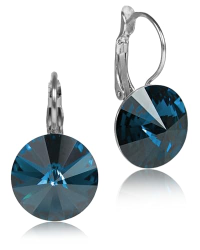 LUISIA® Ohrringe Rivoli mit Kristallen von Swarovski® (12 mm, Denim Blue) von LUISIA