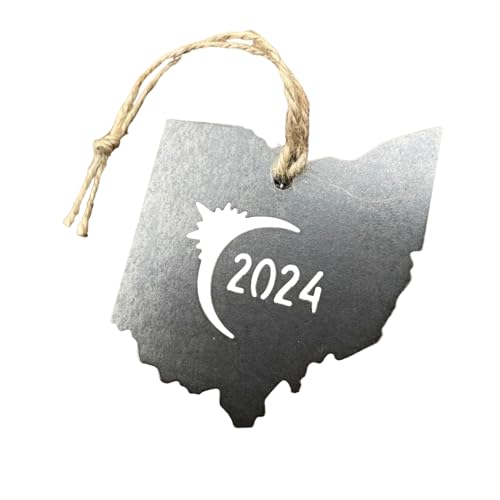 LUOFENG 2024 Solar-Metall-Ausschnitt-Anhänger, amerikanische Staatskartenform, Metallornament, Partydekoration, Schmuckherstellung, Geschenk von LUOFENG