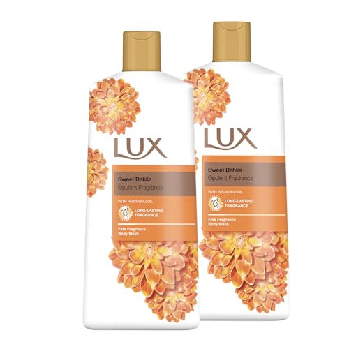 LUX Sweet Dahlia with Patchouli Oil Body Wash - Sanftes & beruhigendes Frauen und Männer Duschgel, pflegende, aromatische Körperpflege, Bade- und Duschschaum, duschbad Essential - 2er Pack, 600 ml von Lux