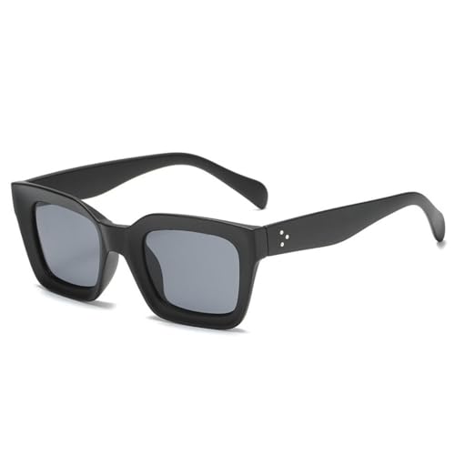 LVTFCO Beliebte Mode Cat Eye Frauen Sonnenbrille Retro Klare Farbverlauf Brillen Männer Quadratische Sonnenbrille UV400, schwarz grau, Einheitsgröße von LVTFCO