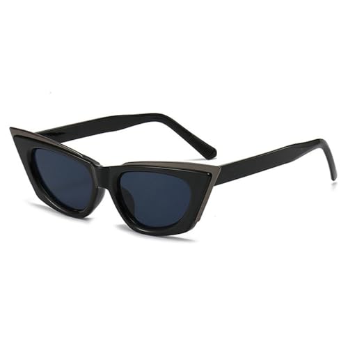 LVTFCO Cat Eye Damen-Sonnenbrille, modische Farbtöne, UV400, trendige Herren-Sonnenbrille, Gelb, Schwarz, Grau, Einheitsgröße von LVTFCO