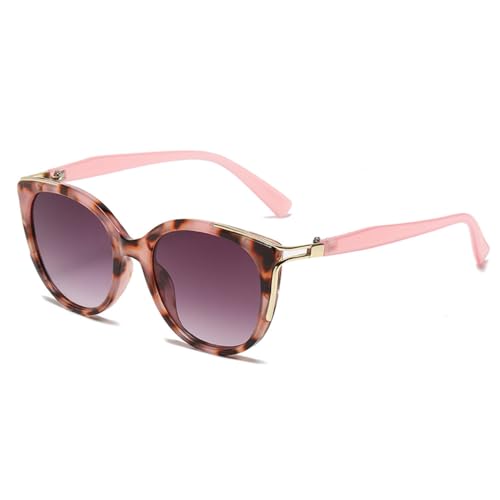 LVTFCO Cat Eye Damen Sonnenbrille Punk Sonnenbrille Herren Mode Brille Weiblich UV400 Shades Trendy Eyewear,Rosa Leopard,Einheitsgröße von LVTFCO