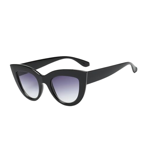 LVTFCO Cat Eye Sonnenbrille Damen Kleine Vintage Sonnenbrille Für Damen Retro Sonnenbrille UV400,SchwarzF Farbverlauf Grau,Einheitsgröße von LVTFCO