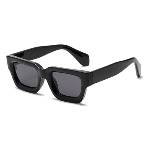 LVTFCO Fashion Square Kleine Rahmen Retro Sonnenbrille Weibliche Persönlichkeit Quadratische Dicke Rahmen Brille Mode-Accessoires Brille,Schwarz,Einheitsgröße von LVTFCO