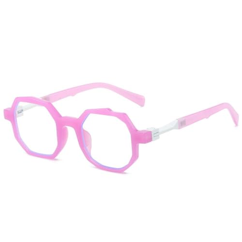 LVTFCO Kleine quadratische Polygon-Sonnenbrille mit unregelmäßigem Verlauf, für Damen, modisch, transparent, UV400, Punk-Sonnenbrille für Herren, Violett, Einheitsgröße von LVTFCO