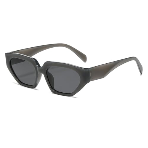 LVTFCO Modische Cat-Eye-Sonnenbrille für Damen, luxuriös, Vintage-Brille, personalisierte Sonnenbrille für Damen, UV400-Schutz, grau von LVTFCO