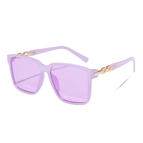 LVTFCO Sonnenbrille für Damen, modisch, quadratisch, mit Verlaufsgläsern, UV400-Schutz, Luxusbrille für Damen, Jelly Purple von LVTFCO