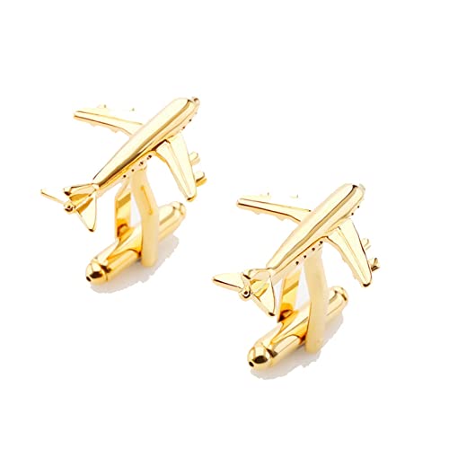 Manschettenknöpfe für Herren Herrengeschäft Hochzeit Cufflinks for Party (Farbe : Gold, Size : 24X22mm) von LVUNZJCA