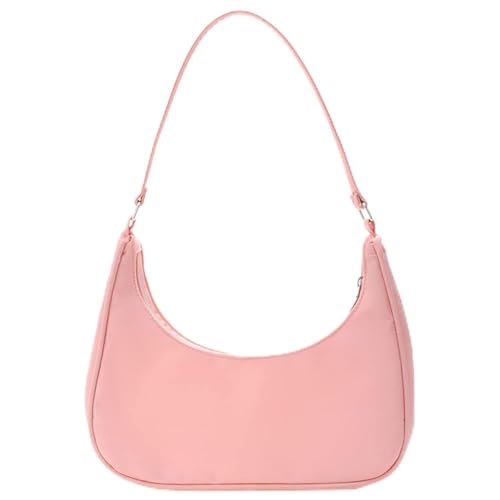 LYEAA Lässige Damen-Hobo-Tasche mit Tragegriff oben und Schultern, rose, 320.00x230.00x130.00mm/12.6x9.06x5.12inch von LYEAA