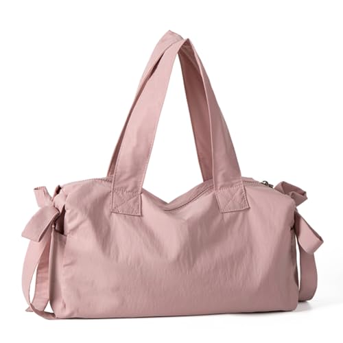 LYEAA Niedliche Schleife, stilvolle Umhängetasche für Damen – modische Nylon-Handtasche mit großer Kapazität, lässig und leicht von LYEAA