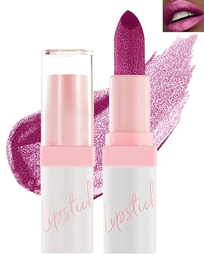 Glitzer-Lippenstift,Matt Glänzend Lippenstifte Rose Wasserdichter Lang anhaltender, Metallic Funkelnder Glossy Lippenstift, Seidener Nicht Klebender Matte Glitter Lipstick Für Frauen Lippen Make up-02 Glitzer-Lippenstift,Matt Glänzend Lippenstifte Rose Wasserdichter Lang anhaltender, Metallic Funkelnder Glossy Lippenstift, Seidener Nicht Klebender Matte Glitter Lipstick Für Frauen Lippen Make up-02 von LYSdefeu