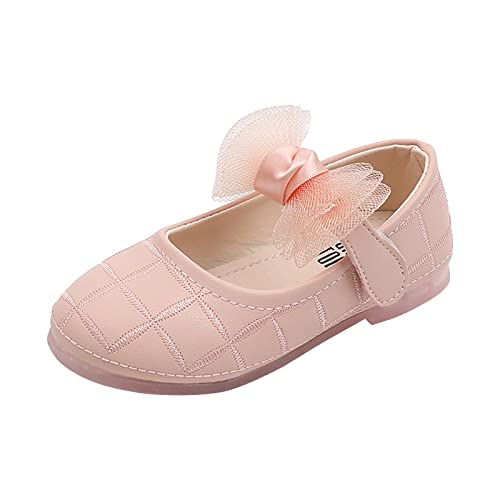 Damen Carina L Sneaker Mädchen Kleid Schuhe Hochzeit Bowknot Mädchen Schuhe Prinzessin Party Schule Schuhe Low Heel für Kinder Schuhe 25 Mädchen von LZPCarra