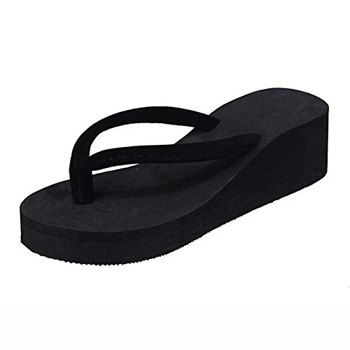 Flip Flops Damen Mit Fussbett - Damen Badeschuhe Bequem, Bequem Flip Flops Sommer Pantoletten Plateau Pantoffeln rutschfest Badelatschen Open Toe Flip Flops Weiche Sandalen Strandschuhe von LZPCarra