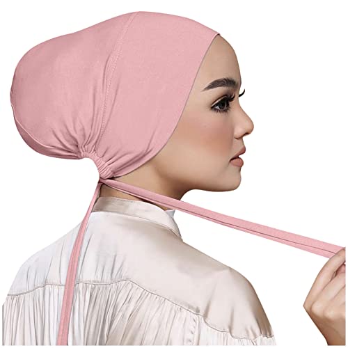 Griffband Squash Frauen Casual Solid Color Multicolor Elastische Bandage Lace Up Bottom Muslim Hijab Stirnband Haarband von LZPCarra