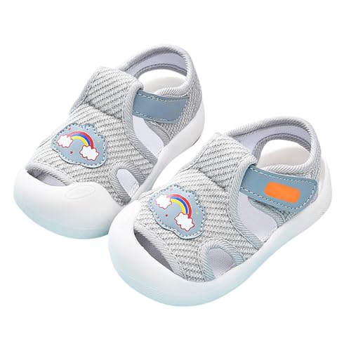 LZPCarra Baby-Lauflernschuhe für Damen und Herren, rutschfest, atmungsaktiv, für, 1–3, 6 Monate, Schuhe mit weicher Sohle, mehrere Farben optional Kinder Lauflernschuhe Winter (Grey, 12-18 Months) von LZPCarra