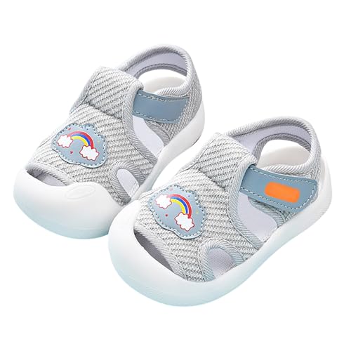 LZPCarra Baby-Lauflernschuhe für Damen und Herren, rutschfest, atmungsaktiv, für, 1–3, 6 Monate, Schuhe mit weicher Sohle, mehrere Farben optional Kinder Lauflernschuhe Winter (Grey, 3-6 Months) von LZPCarra