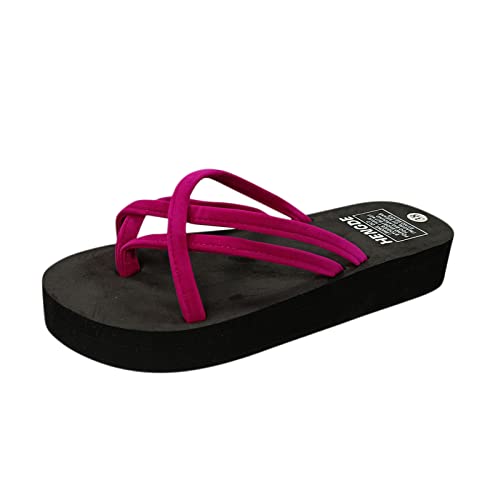 LZPCarra Damen Flip Flops Elegant - Hausschuhe Damen Sommer Offen, Römische Schuhe Flach Bequem Slippers Elegante Zehentrenner Hausschuh Sandals Flip-Flops Sommerschuhe Sommerschuhe Sandaletten von LZPCarra