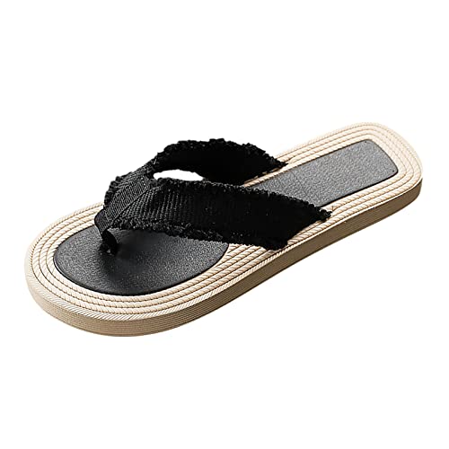 LZPCarra Flip Flops Strand Damen - Schlappen Damen Sommer Bequem, Flip Flops Leichte Slippers Damen Sommer Sandalen Badelatschen Badeschlappen Meer Pool Strand Schwimmen Flache Schuhe Zehentrenner von LZPCarra