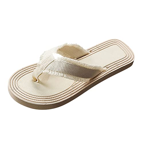 LZPCarra Flip Flops Strand Damen - Schlappen Damen Sommer Bequem, Flip Flops Leichte Slippers Damen Sommer Sandalen Badelatschen Badeschlappen Meer Pool Strand Schwimmen Flache Schuhe Zehentrenner von LZPCarra