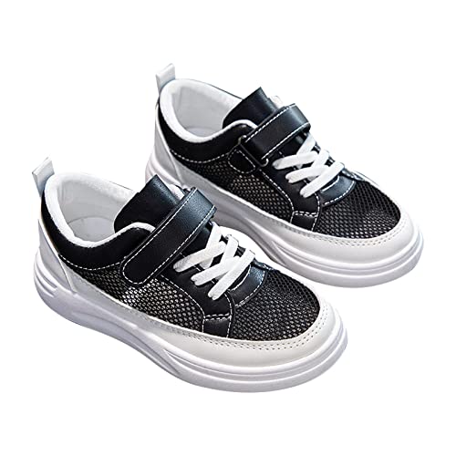 LZPCarra Frühling und Sommer atmungsaktive rutschfeste Kinder-Freizeitsportschuhe aus Mesh Sneaker Schuhe 35 (Black, 36 Big Kids) von LZPCarra