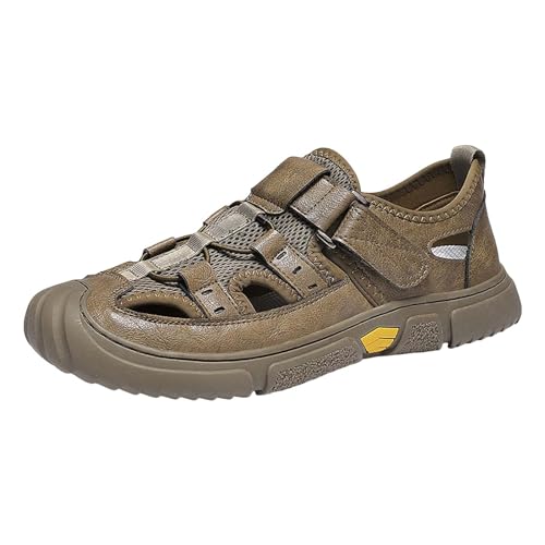 LZPCarra Herren Outdoor Freizeitschuhe Mesh Schuhe rutschfeste atmungsaktive Sport Wanderschuhe Reise Wanderschuhe Schuhe Herren 45 Winter (Khaki, 39) von LZPCarra