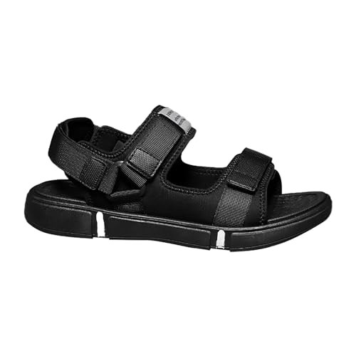 LZPCarra Herren Sandalen Sport Sommer Strand Hausschuhe Schieben Outdoor Remote Hausschuhe Sandalen Schuhe Herren Sneaker 39 (Black, 41) von LZPCarra