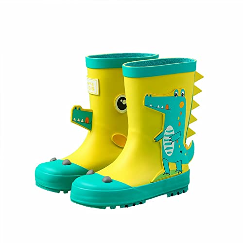 LZPCarra Kinder Regenschuhe und Mädchen Wasserschuhe Baby Regenstiefel Wasserstiefel bei großen und kleinen Kindern Kinder Skianzug 80 (A, 25.5 Toddler) von LZPCarra