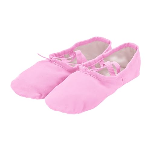 LZPCarra Kinder-Tanzschuhe, Damen-Übungsschuhe mit weicher Sohle, für Erwachsene, Ethno-Ballettschuhe, Yoga-Schuhe Mädchen Turnschuhe 30 (Hot Pink, 26 Toddler) von LZPCarra