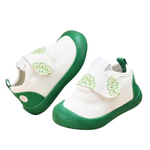 LZPCarra Kleinkinderschuhe Babyschuhe für Mädchen Babyschuhe für 03 Babyschuhe Frühling und weiche Sohle rutschfest atmungsaktiv Junge 3 Monate (Green, 3-6 Months) von LZPCarra