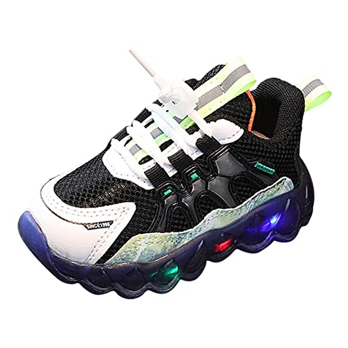 LZPCarra Mode Licht auf LED Babyschuhe Lässige Kinderschuhe Sportschuhe Weiche Sohle Kinder Sportschuhe Hallenturnschuhe Mädchen 31 (Green, 26 Toddler) von LZPCarra