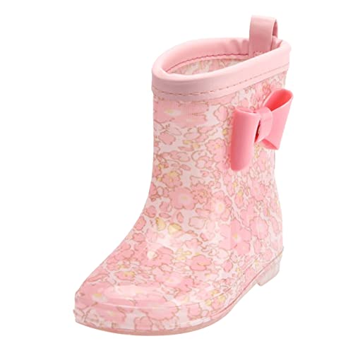 LZPCarra Regenstiefel für, Regenstiefel, kurze Regenstiefel für, einfach anzuziehen, leicht Wasserdicht Kinder (Purple, 24 Toddler) von LZPCarra