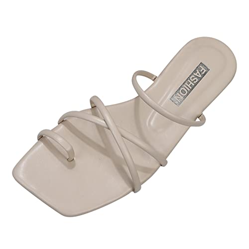 LZPCarra Römersandalen Damen Flach - Damen Flip Flops Plateau, Sommer Sandalen Boho Gladiator Sandalen Schuhe Atmungsaktive Strandsandalen Sandaletten Flach Strandschuhe Römersandalen Sommerschuhe von LZPCarra