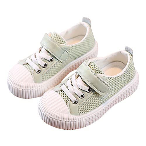 LZPCarra Sommer dünne Mesh-Gummisohle leichte atmungsaktive rutschfeste Freizeit-Sportschuhe für Kinder Laufschuhe Freizeitschuhe Atmungsaktiv (Green, 24 Toddler) von LZPCarra