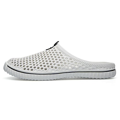 LZPCarra Strandschuhe Flip Paar Flops Schuhe Sandale Herren aus lässig hohlen Unisex Herren Regenschuhe Herren Schuhe 43 Schwarz Business (White, One Size) von LZPCarra