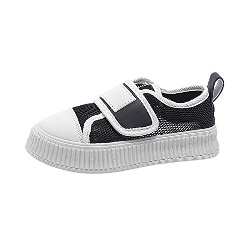 LZPCarra und Mädchen Sommer Mesh Hohl atmungsaktive Sport- und Freizeitschuhe Mädchen Turnschuhe für kleine Kinder große Kinder wasserdichte Kinderschuhe (Black, 32 Big Kids) von LZPCarra