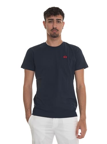 La Martina Herren Serge T-Shirt, blau, Medium von La Martina