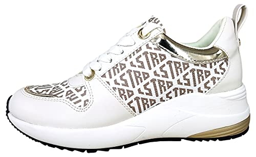 La Strada Damenschuhe Schnürschuhe Sportive Sneaker Weiß Freizeit, Schuhgröße:38 EU von La Strada