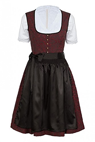 La-V Mädchen Dirndl 3tlg Weinrot/Größe S von La-V