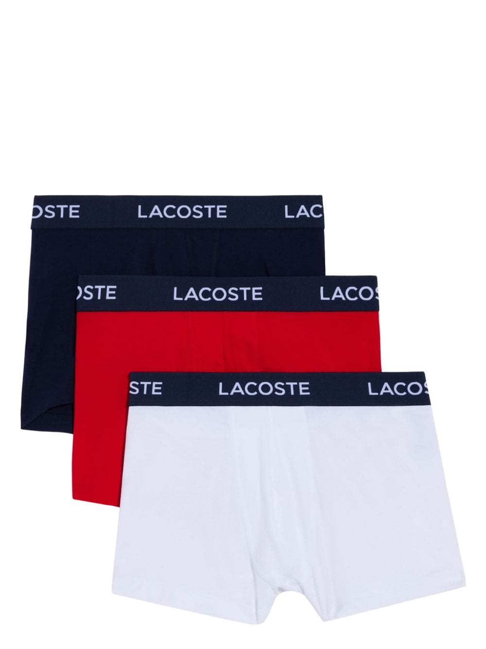 Lacoste 3er-Set Boxershorts mit Logo-Print - Weiß von Lacoste