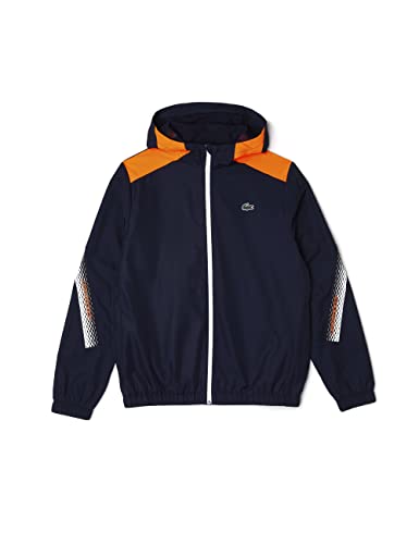 Lacoste BH5045 Parkas & Blousons, Navy Blue/Flashy Orange-F, 48 Men's, Navy Blue/Flash Orange von Lacoste